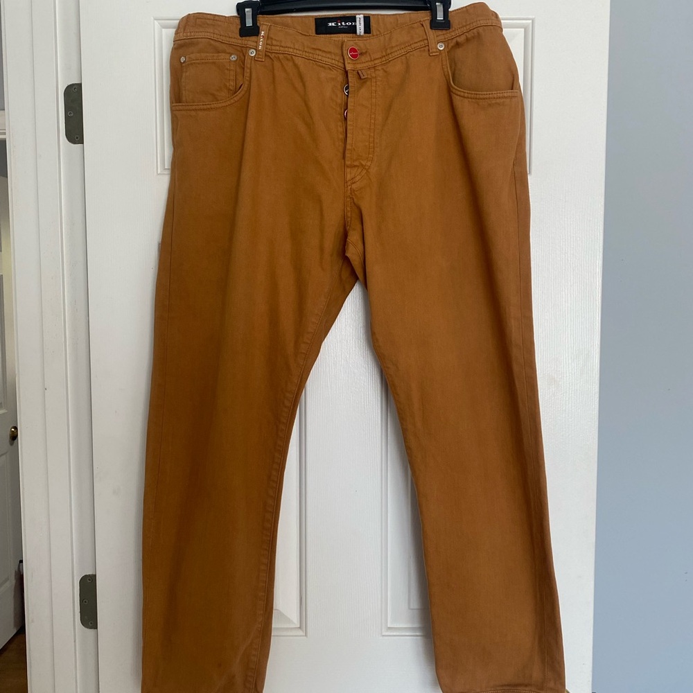 Kiton Napoli Men’s 5 Pocket Jeans. 100%Cotton.